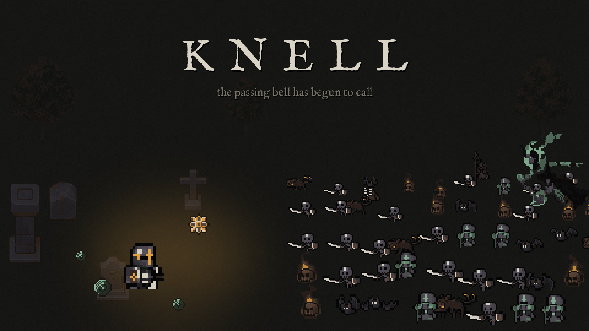 KNELL key art banner with wordmark
